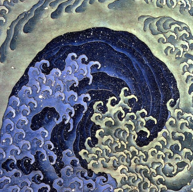Femenine wave -Katsushika Hokusai-