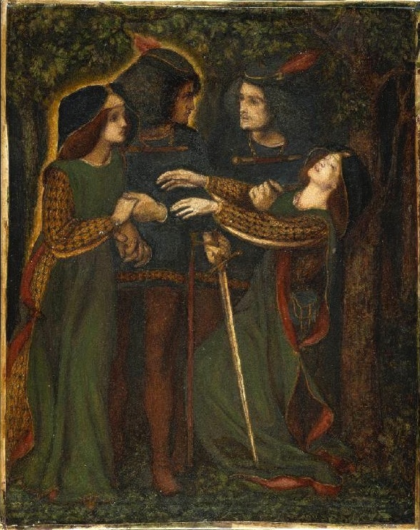 Dante_Gabriel_Rossetti_-_How_They_Met_Themselves_(1860-64_circa)